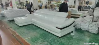 【大厂仿真皮沙发】实木框架，高回弹海绵45密度。全新包装，质量非常好，3.6米右贵妃 - 宿州28生活网 suzhou.28life.com